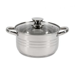Oala cu capac Heinner HR-HJ-035, 20 x 11.5 cm, 3.5 L, Inox
