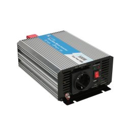 Extralink CAR VOLTAGE CONVERTER 12V - 230V, 500W, PURE SINUS OPIP-500W adaptoare si invertoare de curent Auto Aluminiu, Negru, Argint