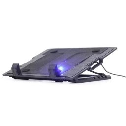 Cooler laptop Gembird NBS-1F17T-01, 17", 150mm, Negru