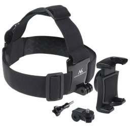 Suport MacLean MC-825, pentru cap, cu banda elastica, pentru smartphone, camere foto, GoPro