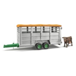 Remorca transport animale cu figurina vaca, Bruder 02227