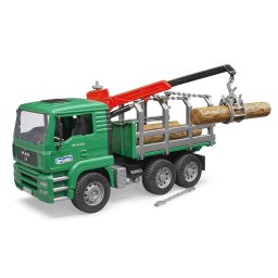 Camion forestier MAN cu macara de incarcare, Bruder 02769