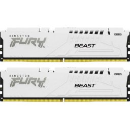 Memorii Kingston FURY Beast White 64GB(2x32GB) DDR5 6000MHz CL36 Dual Channel Kit