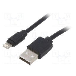Cablu Gembird USB 2.0 la Lightning , 1m , negru
