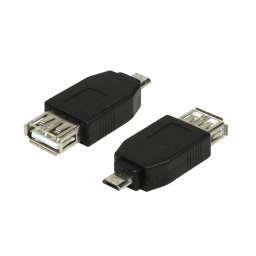 ADAPTOR LOGILINK, pt. smartphone, Micro-USB 2.0 (T) la USB 2.0 (M), Negru, "AU0029