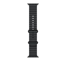 Apple Watch 49mm Band: Black Ocean Band - Black Titanium Finish