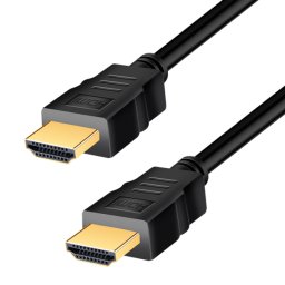 Cablu video Logilink HDMI (T) la HDMI (T) 2.0, 2m, conectori auriti, rezolutie maxima 4K (3840 x 2160) la 60 Hz, plastic, dublu ecranaj, CCS, negru,