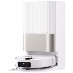 Aspirator robot Dreame X50 Ultra, 20.000Pa, mop dual cu ridicare, statie 4-n-1 (golire, spalare, uscare, reumplere), LDS+AI, baterie 6400mAh, autonomie 260 min, control smart, Alb