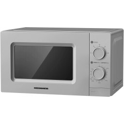 Cuptor cu microunde Heinner HMW-MD20MSL, 20 l, Control mecanic, 700 W, Argintiu