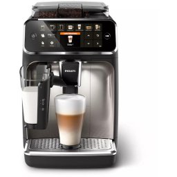 Espressor de cafea automat PHILIPS Series 5400 EP5447/90, spumator de lapte LatteGo, insertie de macinare in 12 trepte, afisaj intuitiv, negru