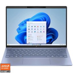 Laptop HP Pavilion Aero 13-bg0036nn, AMD Ryzen 7 8840U, 13.3 inch WQXGA, 16GB LPDDR5X, 1TB SSD, AMD Radeon 780M, Windows 11 Home, Albastru deschis (INT Keyboard)