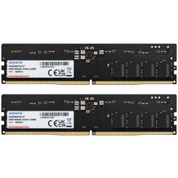 Kit dual memorie RAM ADATA Premier Tray, Capacitate 32GB DDR5 (2 x 16GB), Frecventa 5600 MHz, CL 46, XMP, Negru