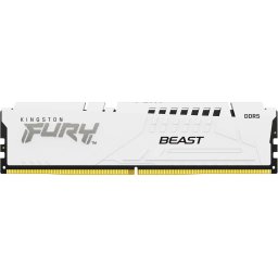 Memorie RAM Kingston FURY Beast White, 16GB DDR5 (1x1616GB), Frecventa 6000MHz, CL30, Alb
