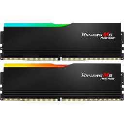 Kit dual Memorie RAM G.Skill Ripjaws M5 Neo RGB, Capacitate 32GB DDR5 (2x16 GB), Frecventa 6000, CL - 36, Negru
