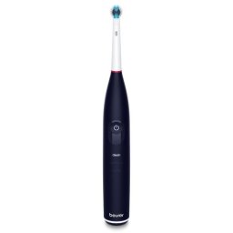 Periuta de dinti electrica Beurer TB50, OLED, autonomie 45 zile, Negru, Tehnologie de curatare oscilanta, pulsatorie 3 programe de curatare individuale: Clean, Sensitive si White Cronometru de 2 minute integrat, Include cap de perie Clean