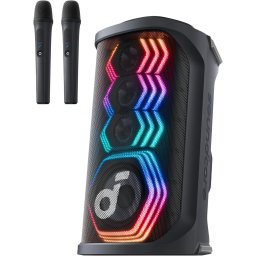 Boxa portabila Anker SoundCore Rave 3S, 200W, Karaoke AI, IPX4, Autonomie 12 ore, Negru