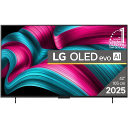 Televizor LG OLED evo 42C52LA, 105 cm, Smart, 4K Ultra HD, 100 Hz, Clasa G (Model 2025), Negru