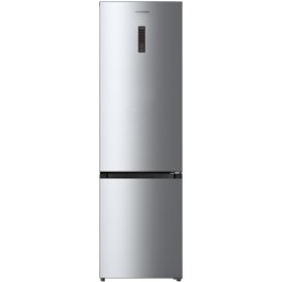 Combina frigorifica Heinner HCNF-HM377INVXC, 377 l, No Frost, Clasa C, Compresor Inverter, Display Touch, Compartiment fructe si legume cu control umiditate, Lumina LED, Inox