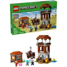 Jucarie LEGO® Minecraft®, Avanpostul Jefuitorului si Distrugator 21278, 665 piese, 9 ani+
