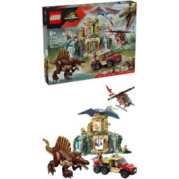 Jucarie LEGO® Jurassic World, Misiune aeriana cu Spinosaurus si Quetzalcoatlus 76976, 984 piese, 8 ani+