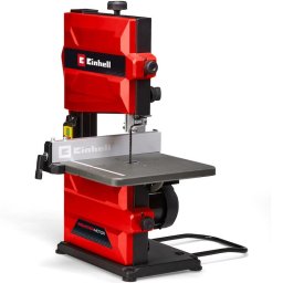 Fierastrau cu banda Einhell TC-SB 200 +, 300 W, 80 mm adancime taiere, opritor paralel, reglare pe inaltime, ghidaj robust al panzei de Fierastrau, masa inclinabila