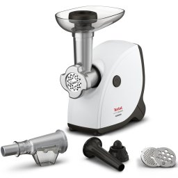 Masina de tocat carne Tefal HV4 NE463138, 2.3kg/min, 6 in 1, 2000 W, Alb