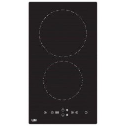 Plita vitroceramica LIN, 2 zone, 3000 W, panou tactil, Negru