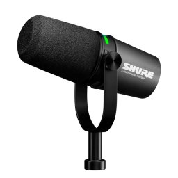 Microfon Shure MV7i, negru, 169,5x94x164mm, cu cablu USB tip C, pentru podcasturi