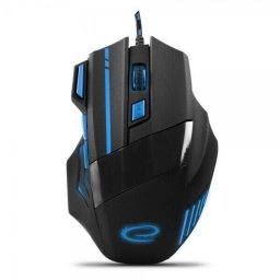 Mouse Optic Esperanza Gaming Wolf EGM201B, 2400Dpi, 1.5M, USB, Negru-Albastru