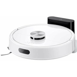Aspirator robot Roborock Q7 TF Q7TF02, 10.000 Pa, 5.200 mAh, Autonomie 180 min, navigatie LiDAR, recipient praf 400 ml, sistem dublu anti-incurcare, nivel reglare flux de apa, Alb