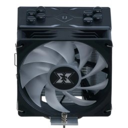 Cooler procesor Serioux CC120ARGB, 120 mm, viteza 800 - 1800 RPM, iluminare LED, Negru