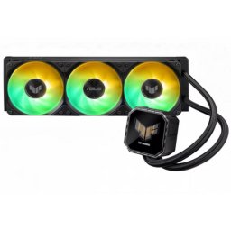 Cooler procesor ASUS TUF Gaming LC III 360, ARGB LED, 3 x 120 mm, viteza 650-2600 RPM, Negru
