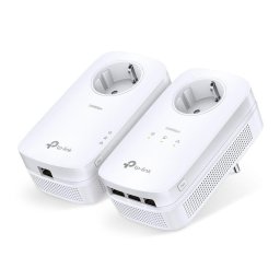 Kit PowerLine TP-Link TL-PA8033P, 3 Porturi AV1300, transfer 1300 Mbps, Alb