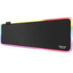 Mouse Pad Spacer SP-PAD-GAME-RGB-PICT, gaming, cauciuc si material textil, 900 x 300 x 3 mm, Negru