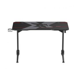 Birou gaming Serioux Catalyst, 1200x600x750 mm, greutate suportata 100 kg, mouse Pad inclus, suport casti, suport cana/pahar, Negru
