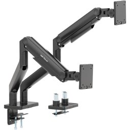 Suport monitor Serioux SRXA-MM74-C024, 2 monitoare, ecran 17 - 45 inch, greutate maxima 20 kg/monitor, Negru