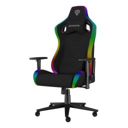 Scaun gaming Genesis TRIT 660, material textil, iluminare RGB, reglabil, greutate maxima 150 kg, Negru