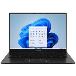Laptop ASUS ZenBook 14 OLED UM3406KA-QD018W, Display 14" 3K, Procesor AMD Ryzen AI 5 340, 16GB DDR5 RAM, 512GB SSD, Placa grafica integrata, Windows 11 Home, Negru