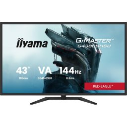 Monitor gaming Iiyama G-Master G4380UHSU-B2 Red Eagle, 42.5", VA, 4K UHD, 0.4 ms, 144Hz, Negru