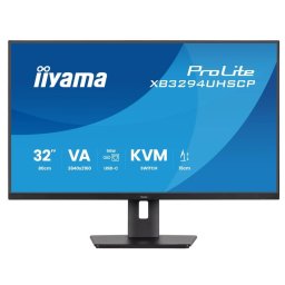 Monitor IPS LED Iiyama 31.5" XB3294UHSCP-B1, UHD/4K (3840 x 2160), 60 Hz, 2 ms, Pivot, Negru