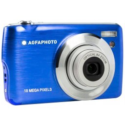 Aparat foto digital compact Agfa DC8200 + Husa + Card SD 16GB, 18 MP, 2,7'', Albastru