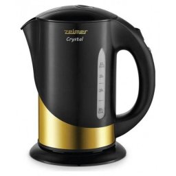 Fierbator de apa Zelmer Crystal ZCK7630, 1.7 litri, 1850 W, Negru-Auriu