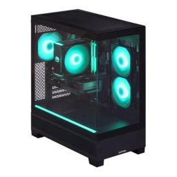 Desktop PC Actina Midi Tower, AMD Ryzen 9 7900 12 C / 24 T, 3.7 GHz - 5.4 GHz, 32 GB RAM, 1 TB SSD, NVIDIA GeForce RTX 5070 12 GB, Fara sistem de operare
