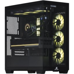 Desktop PC Actina Midi Tower, AMD Ryzen™ 7 9800X3D, 32 GB RAM, 2 TB SSD, AMD RX 9070 XT 16 GB, Fara sistem de operare