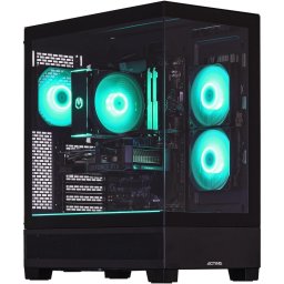 Desktop PC Actina, AMD Ryzen 7 7700 8 C / 16 T, 3.8 GHz - 5.3 GHz, 32 GB RAM, 1 TB SSD, AMD RX 9070 16 GB, Fara sistem de operare