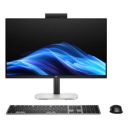 Sistem desktop HP ProStudio 4 G1i AiO, procesor Intel Cora Ultra 5 225, 23.8 inch, Full HD, 16GB DDR5, 512GB SSD, Intel Graphics, Camera 5MP, Windows 11 Pro, Negru