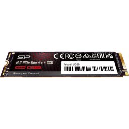 SSD, Silocon Power, Model UD90, 4TB, M.2, PCIe, Negru