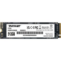 SSD PATRIOT VIPER P320, M.2, PCI-Ex4, NVMe, 512GB (P320P512GM28)