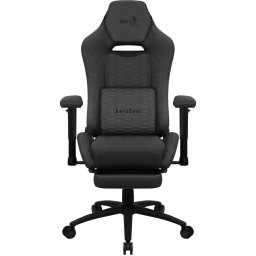 Scaun gaming Aerocool ROYALASHBK Premium Ergonomic Aeroweave Technology, Negru