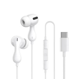 Casti cu fir BASEUS Encok CZ20, lungime cablu 1.1 m, USB-C, alb
